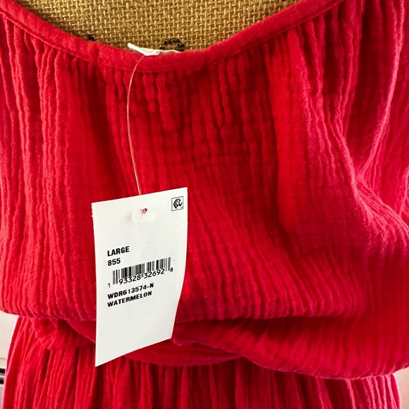 Nordstrom Socialite Belted Midi Summer Dress With Pockets. Size Large. NWT. - Picture 9 of 11